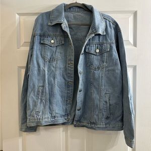💚 Oversized Jean denim jacket NWOT